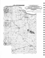 Outline Map, Cedar County 1917